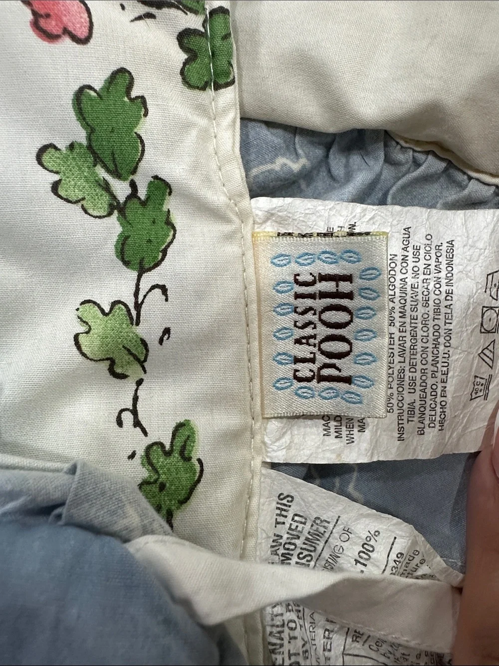 Classic Winnie the Pooh Blue Printed Comforter - Pooh & Piglet